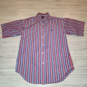 Ralph Lauren Short Sleeve Button Up Youth Size Boys Medium 12/14 L2